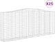 vidaXL vidaXL Kosze gabionowe, 25 szt, 400x50x160/180cm, galwanizowane żelazo 1