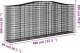 vidaXL vidaXL Kosze gabionowe, 25 szt, 400x50x160/180cm, galwanizowane żelazo 5