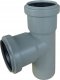 AQUER Trójnik kanalizacyjny PP 110/110mm 90° Aquer T110/90 SZ szary 1