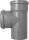 AQUER Trójnik kanalizacyjny PP 110/110mm 90° Aquer T110/90 SZ szary 4