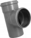 AQUER Trójnik kanalizacyjny PP 110/110mm 90° Aquer T110/90 SZ szary 5