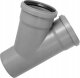 AQUER Trójnik kanalizacyjny PP 110/110mm 45° Aquer T110/45 SZ szary 2