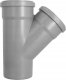 AQUER Trójnik kanalizacyjny PP 110/110mm 45° Aquer T110/45 SZ szary 3