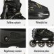 Nils Extreme NA1128 CZARNO-ZŁOTE ROZM. XL(43-45) ŁYŻWOROLKI NILS EXTREME 2