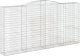 vidaXL Kosze gabionowe, 7 szt, 400x50x200/220 cm, galwanizowane żelazo 3