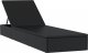 vidaXL vidaXL Leżak z poduszką, 1 szt., czarny, 201x55x62 cm, polirattan 3