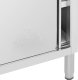 Royal Catering Stół gastronomiczny z szafką z drzwiami suwanymi STAL 100 x 50 cm do 285 kg Stół gastronomiczny z szafką z drzwiami suwanymi STAL 100 x 50 cm do 285 kg 2