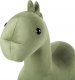 Beliani Pufa zwierzak welurowa zielona BRONTOSAUR 3