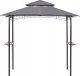 Beliani Pawilon ogrodowy 240 x 148 Szary NARO 2