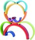 Tooky Toy Układanka Drewniane Klocki Montessori Tęcza 8