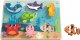 Tooky Toy Drewniane Puzzle Montessori Świat Morza Rybki Żółwik Kształty 4