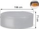 Bestway Pokrywa termiczna do SPA 196 x 71 cm Bestway 60318 8