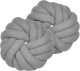 Beliani 2 poduszki dekoracyjne boucle supeł 31 x 31 cm szare AKOLA 1