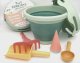 CompacToys COMPACTOYS ECO Beach bucket with sandbox toys 7 in 1, green 1