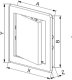 AWENTA Drzwiczki rewizyjne czarne plastikowe 15x15 Awenta 2