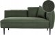 Beliani Szezlong boucle prawostronny zielony CHEVANNES 1