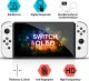 Braders 4x Szkło hartowane Nintendo Switch Oled zestaw + ramka montażowa 3