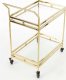 Art-Pol Stolik Glamour Barek metalowy na kółkach 82x70x40 9