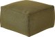 Beliani Puf 50 x 50 x 30 cm zielony oliwkowy MUKKI 1