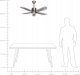 Wentylator Beliani Wentylator sufitowy srebrny COYOTE 7