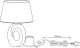 Delighting Lampa stołowa RLI Taba E27 R50521079 5