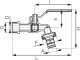 Ferro Zawór kulowy czerpalny z metalową złączką, 3/8", F-Comfort (w) 1