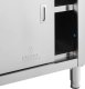 Royal Catering Stół blat roboczy centralny z szafką drzwi suwane 150 x 60 x 85 cm Stół blat roboczy centralny z szafką drzwi suwane 150 x 60 x 85 cm 3