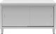 Royal Catering Stół blat roboczy centralny z szafką drzwi suwane 150 x 60 x 85 cm Stół blat roboczy centralny z szafką drzwi suwane 150 x 60 x 85 cm 5