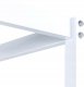 Beliani Łóżko metalowe z baldachimem 180 x 200 cm białe LESTARDS 2