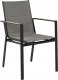 Beliani Zestaw 4 krzeseł ogrodowych czarny BUSSETO 6