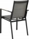 Beliani Zestaw 4 krzeseł ogrodowych czarny BUSSETO 8