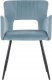 Beliani Zestaw 2 krzeseł do jadalni welurowe jasnoniebieskie SANILAC 4