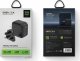 Ładowarka Energea ENERGEA ład. siec. 1xUSB+2xUSB-C PD-PPS-QC 3.0 66W 2C1A czarny/black US+EU Travelite GAN66 4