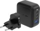Ładowarka Energea ENERGEA ład. siec. 1xUSB+3xUSB-C PD-PPS-QC 3.0 100W 3C1A czarny/black US+EU Travelite GAN100 1