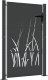 vidaXL vidaXL Furtka ogrodowa, antracytowa, 105x130 cm, stal, motyw trawy 1