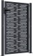 vidaXL vidaXL Furtka ogrodowa, antracytowa, 105x155 cm, stal, w prostokąty 4