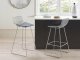Beliani Zestaw 2 krzeseł barowych metalowy srebrny FREDONIA 10