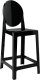 King Home Krzesło barowe VICTORIA 65 cm czarne 1