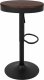 King Home Krzesło barowe VOLT regulowane czarne / ciemny wiąz 3