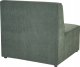 Beliani Moduł 1-osobowy sztruksowy ciemnozielony LEMVIG 6