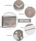 Accessorize Me Szara Metaliczna Kopertówka Wieczorowa Vila 3