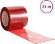 vidaXL vidaXL Kurtyna paskowa, czerwona, 200 mm x 1,6 mm, 25 m, PVC 1
