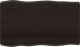 vidaXL vidaXL Blat ciemnobrązowy 100x60x(2-6) cm drewno z naturalną krawędzią 2