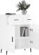 vidaXL vidaXL Szafka, biała, połysk, 69,5x34x90 cm, materiał drewnopochodny 4