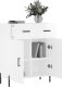vidaXL vidaXL Szafka, biała, połysk, 69,5x34x90 cm, materiał drewnopochodny 4