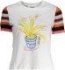 Desigual Damski t-shirt z kolorowym kwiatem DESIGUAL XL 1
