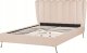 Beliani Łóżko welurowe 140 x 200 cm z portem USB beżowe MIRIBEL 4