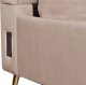 Beliani Łóżko welurowe 140 x 200 cm z portem USB beżowoszare MIRIBEL 5