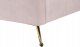 Beliani Łóżko welurowe 140 x 200 cm z portem USB różowe MIRIBEL 11