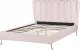 Beliani Łóżko welurowe 140 x 200 cm z portem USB różowe MIRIBEL 7